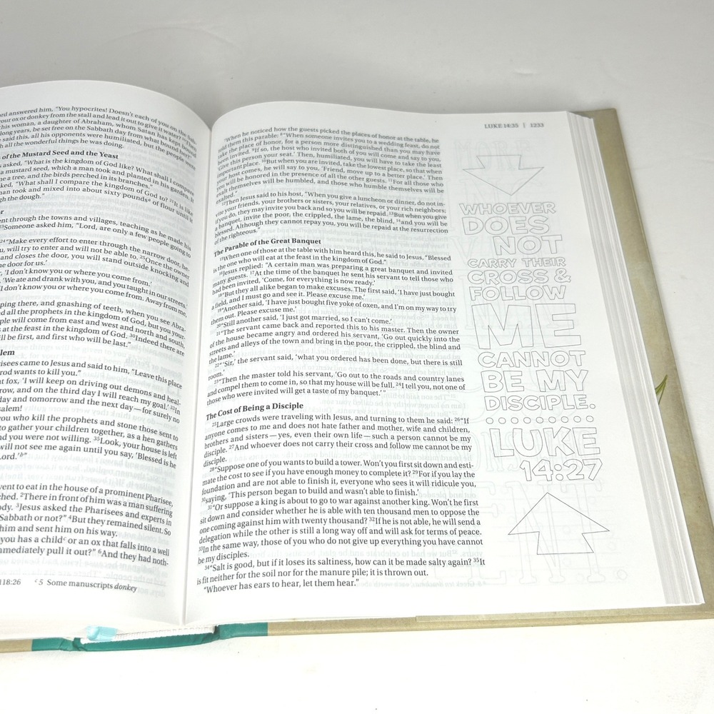 NIV Beautiful Word Coloring Bible Zondervan Hardcover 2016 Illustrated Verses - Picture 11 of 13